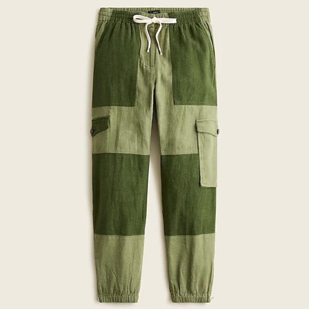 J. Crew Tie-waist linen-blend cargo pant 12 - Picture 2 of 10